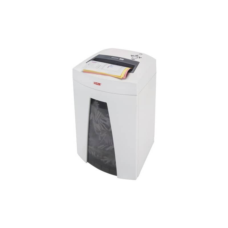Distruggidocumenti uso moderato HSM SECURIO C18 - P-2 - 25 L - taglio a strisce 5,8 mm - bianco - 1911121