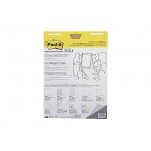 Blocchi lavagna Post-it® Meeting Chart bianco 63,5x77,5 cm 30 fogli Promo Pack 2+1 GRATIS - 7000081684