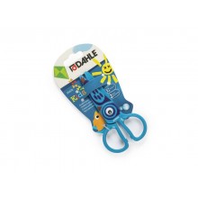 Forbici per bambini 100% in plastica - Dahle blu con gufo R054676