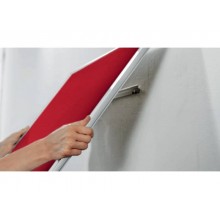 Pannello in feltro Nobo Widescreen Impression Pro 32" 710x400 mm rosso 1915419