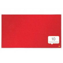 Pannello in feltro Nobo Widescreen Impression Pro 32" 710x400 mm rosso 1915419