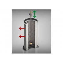Depolverizzatore HSM DE 1-8 per ProfilPack P425 max 1 L grigio chiaro/ferro - 2412111