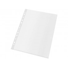 Buste a perforazione universale Esselte De Luxe f.to A4 100% riciclate trasparenti - conf. 50 pezzi - 627501
