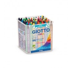 Pastelli a cera GIOTTO Cera assortiti  barattolo da 96 - F523600