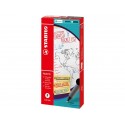 Penna roller a scatto Stabilo Palette tratto F 0,4 mm blu 268/41-01