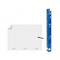 Pellicola elettrostatica per lavagna Legamaster Magic-Chart XL Flipchart 15 ff 90x120 cm quadretti bianco L-1590 54