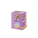 Foglietti riposizionabili  Post-it® Super Sticky Color Notes 127x76 mm Tower Pack 16 blocchetti da 90 ff