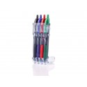 Penne gel a scatto Pilot G-2 0,7 mm nero blu rosso verde - Set2go 4 pezzi - 001428
