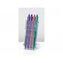 Penne a sfera cancellabili Pilot Frixion Ball Clicker 0,7 mm nero blu rosso verde Set2go 4 pezzi - 006822