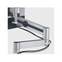 Braccio porta monitor per 1 schermo max 27" DURABLE argento metallizzato 345x470x120 mm - 5083-23