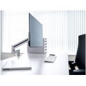 Braccio porta monitor per 1 schermo max 27" DURABLE argento metallizzato 345x470x120 mm - 5083-23