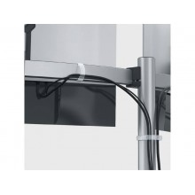 Braccio porta monitor per 2 schermi max 27" DURABLE argento metallizzato 780x445x190 mm - 5085-23