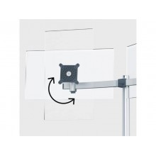Braccio porta monitor per 2 schermi max 27" DURABLE argento metallizzato 780x445x190 mm - 5085-23