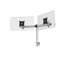 Braccio porta monitor per 2 schermi max 27" DURABLE argento metallizzato 780x445x190 mm - 5085-23
