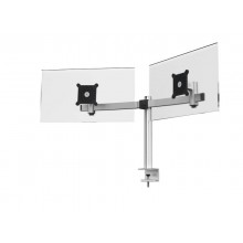 Braccio porta monitor per 2 schermi max 27" DURABLE argento metallizzato 780x445x190 mm - 5085-23