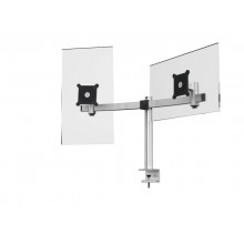 Braccio porta monitor per 2 schermi max 27" DURABLE argento metallizzato 780x445x190 mm - 5085-23