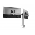 Braccio porta monitor per 2 schermi max 27" DURABLE argento metallizzato 780x445x190 mm - 5085-23