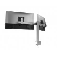 Braccio porta monitor per 2 schermi max 27" DURABLE argento metallizzato 780x445x190 mm - 5085-23