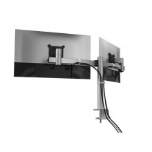 Braccio porta monitor per 2 schermi max 27" DURABLE argento metallizzato 780x445x190 mm - 5085-23