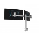 Braccio porta monitor per 2 schermi max 27" DURABLE argento metallizzato 780x445x190 mm - 5085-23