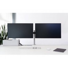 Braccio porta monitor per 2 schermi max 27" DURABLE argento metallizzato 780x445x190 mm - 5085-23