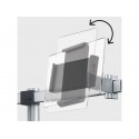 Braccio porta monitor per 1 schermo max 27" e 1 tablet max 13" DURABLE argento metallizzato 780x445x190 mm - 5087-23