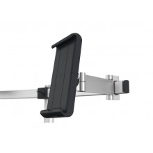 Braccio porta monitor per 1 schermo max 27" e 1 tablet max 13" DURABLE argento metallizzato 780x445x190 mm - 5087-23