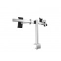 Braccio porta monitor per 1 schermo max 27" e 1 tablet max 13" DURABLE argento metallizzato 780x445x190 mm - 5087-23