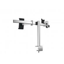 Braccio porta monitor per 1 schermo max 27" e 1 tablet max 13" DURABLE argento metallizzato 780x445x190 mm - 5087-23