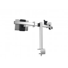Braccio porta monitor per 1 schermo max 27" e 1 tablet max 13" DURABLE argento metallizzato 780x445x190 mm - 5087-23