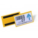 Tasche per identificazione a fissaggio magnetico DURABLE 163x81,5 mm giallo Conf. 50 pz - 1742-04