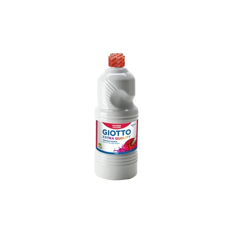 Tempera a base d'acqua GIOTTO Extra Quality flacone 1 lt bianco F533401