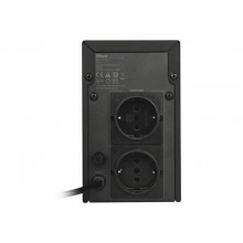Gruppo di continuità Oxxtron 1000VA Trust con batteria integrata - 2 prese nero - 21199