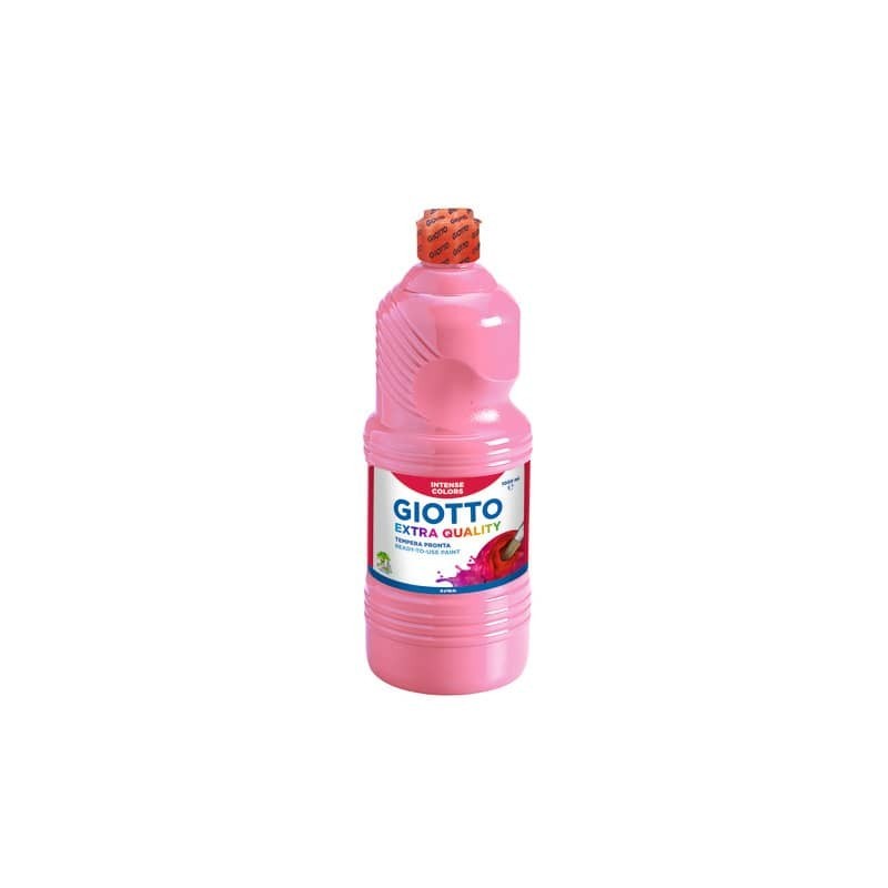 Tempera a base d'acqua GIOTTO Extra Quality flacone 1 lt rosa F533406