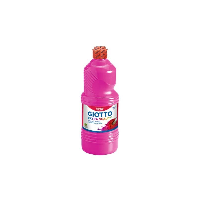 Tempera a base d'acqua GIOTTO Extra Quality flacone 1 lt magenta F533410