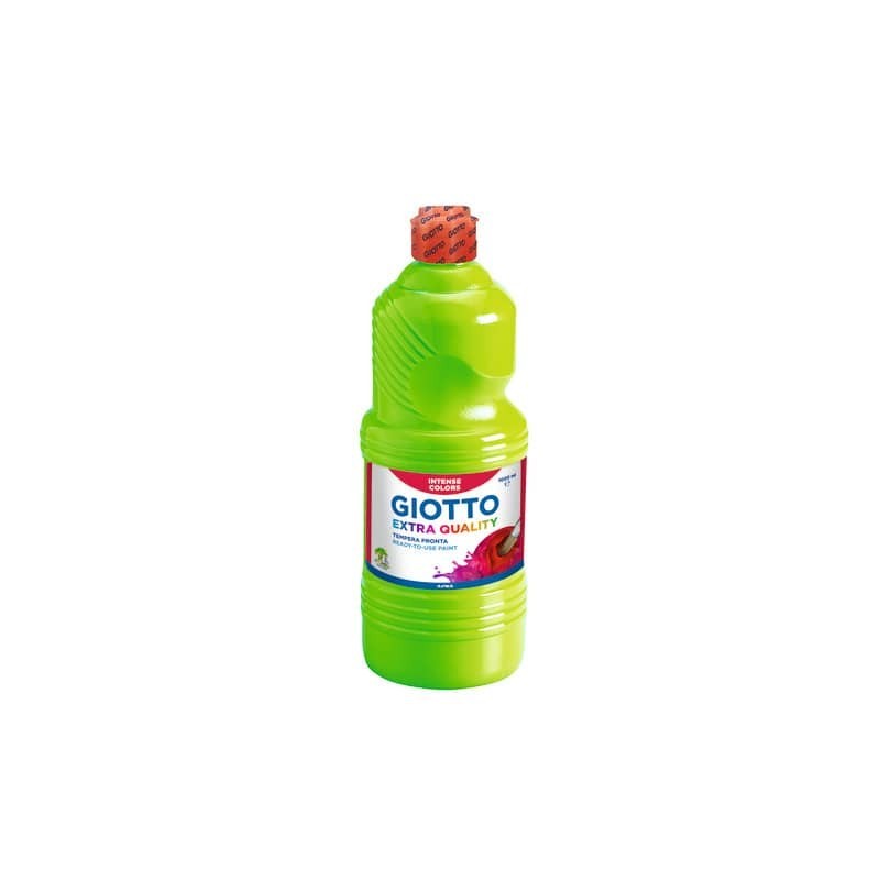 Tempera a base d'acqua GIOTTO Extra Quality flacone 1 lt verde cinabro F533411