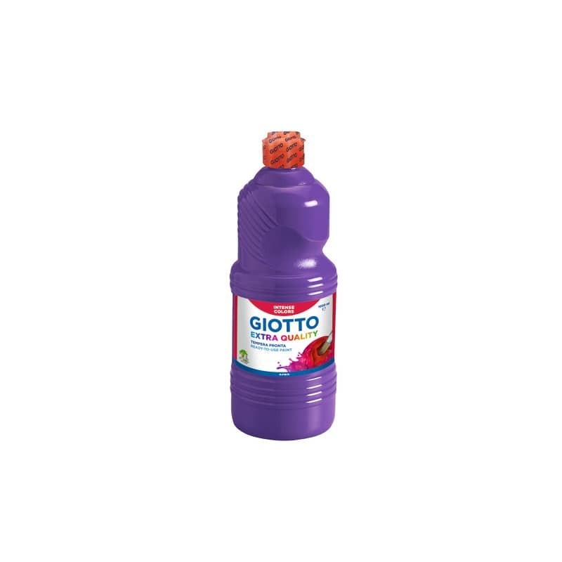 Tempera a base d'acqua GIOTTO Extra Quality flacone 1 lt violetto F533419