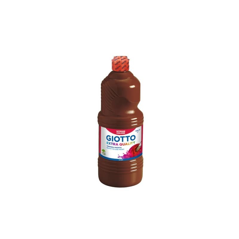 Tempera a base d'acqua GIOTTO Extra Quality flacone 1 lt marrone F533428