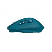 Mouse ergonomico ricaricabile wireless Trust OZAA ricevitore USB A 2.0 - portata 10 m - azzurro - 24034