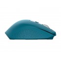 Mouse ergonomico ricaricabile wireless Trust OZAA ricevitore USB A 2.0 - portata 10 m - azzurro - 24034