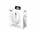 Mouse ergonomico ricaricabile wireless Trust OZAA ricevitore USB A 2.0 - portata 10 m - bianco - 24035
