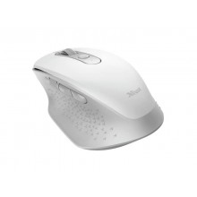 Trust Mouse wireless ricaricabile Trust Ozaa 2400 dpi - 5 pulsanti -  Scorrimento verticale e orizzontale - Ergonomico - Utilizzo per destrimani  - Colore Bianco 24035 8713439240351