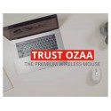 Mouse ergonomico ricaricabile wireless Trust OZAA ricevitore USB A 2.0 - portata 10 m - bianco - 24035