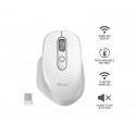 Mouse ergonomico ricaricabile wireless Trust OZAA ricevitore USB A 2.0 - portata 10 m - bianco - 24035