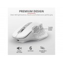 Mouse ergonomico ricaricabile wireless Trust OZAA ricevitore USB A 2.0 - portata 10 m - bianco - 24035