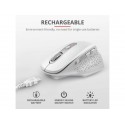 Mouse ergonomico ricaricabile wireless Trust OZAA ricevitore USB A 2.0 - portata 10 m - bianco - 24035