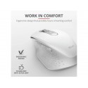 Mouse ergonomico ricaricabile wireless Trust OZAA ricevitore USB A 2.0 - portata 10 m - bianco - 24035