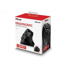 Mouse verticale ergonomico wireless Trust VOXX ricaricabile - ricevitore USB A 2.0 con display - nero 23731