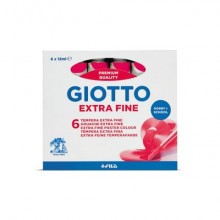 Colori a dita GIOTTO assortiti 6 vasetti da 100 ml - 534100 a soli 12.04 €  su