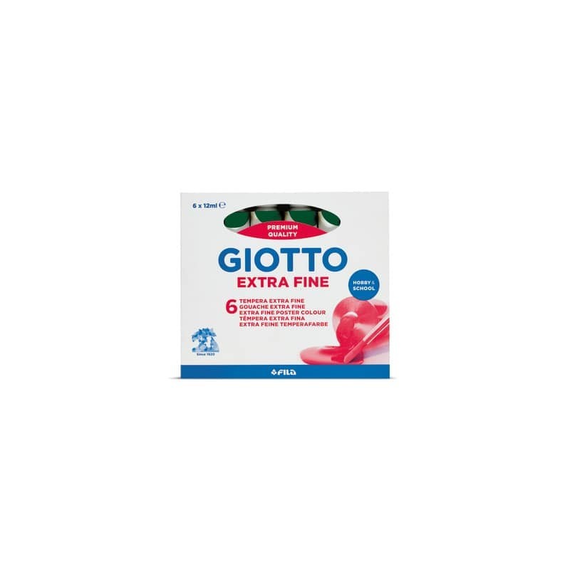Tempera GIOTTO Extra 12 ml verde smeraldo F35201400 (Conf.6)